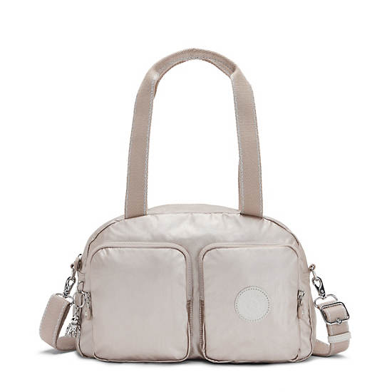 Kipling Cool Defea Metallic Schoudertassen Beige | België 1819NW